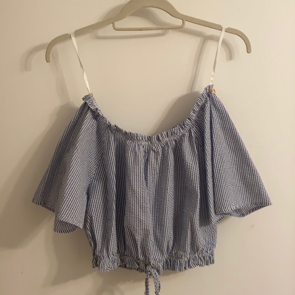 Stripped off the shoulder